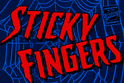Sticky Fingers, a Font by Comicraft Fonts (Thumbnail 1 of 2)