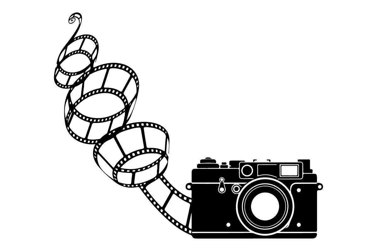 Vintage Camera Film Silhouette, an Object Illustration by yasushie (Photo 13 of 31)