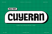 Cuyeran - Comic & Kids Font, a Sans Serif Font by QR Design Studio (Thumbnail 1 of 6)