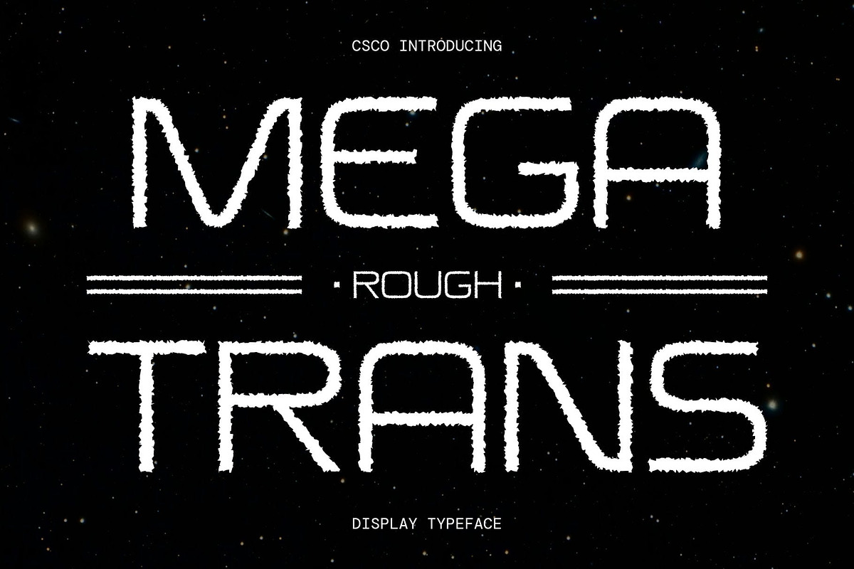 Megatrans Rough, a Sans Serif Font by Craft Supply Co. (Photo 1 of 8)