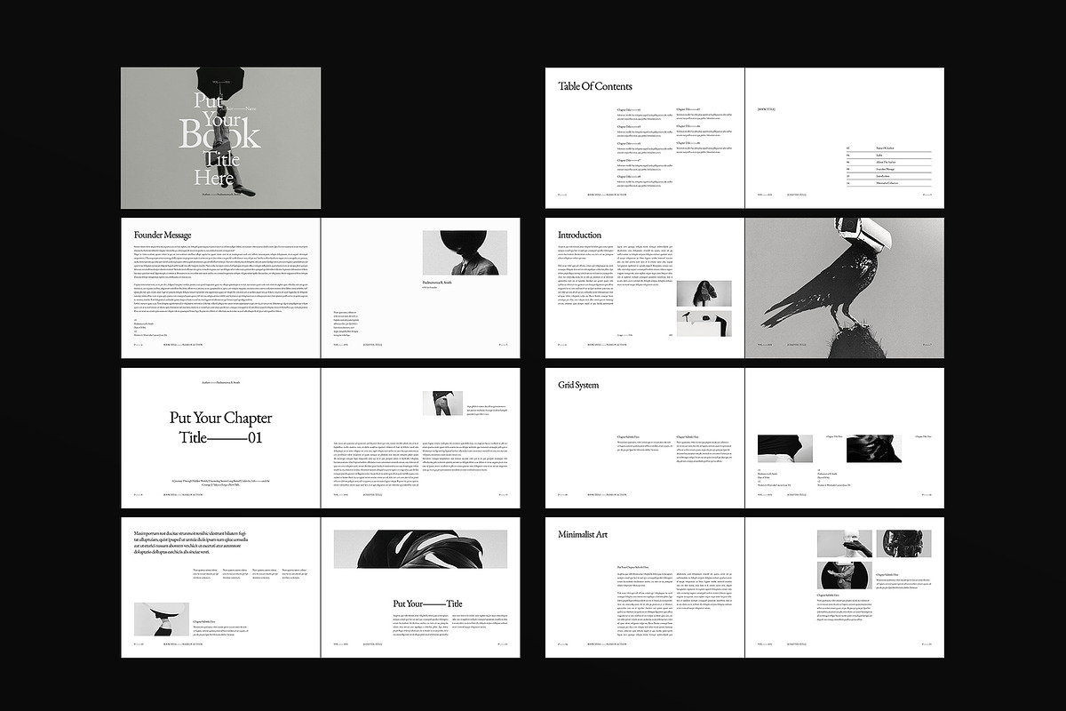 Book Title Layout Design Landscape, a Brochure Template by DesignCrest (Photo 20 of 22)