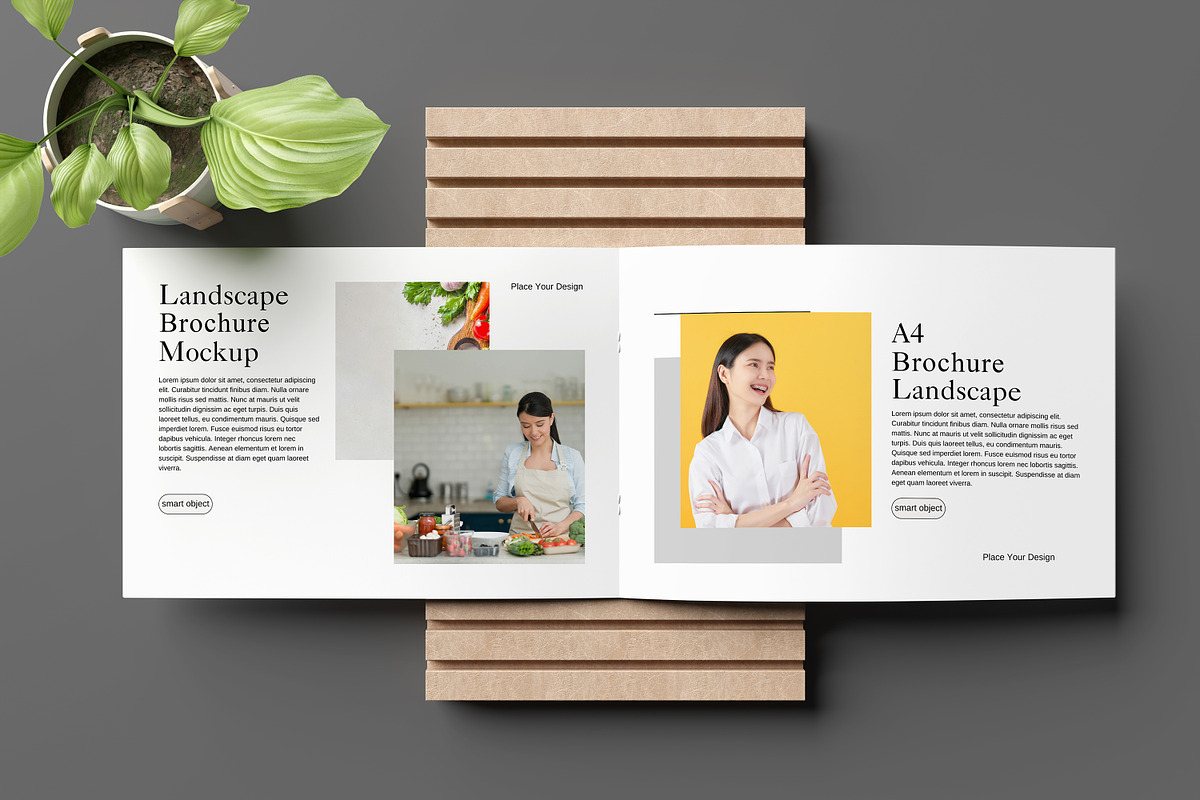 Landscape Brochure / Magazine Mockup, a Books & Magazine Mockup by Graphicell (Photo 5 of 5)