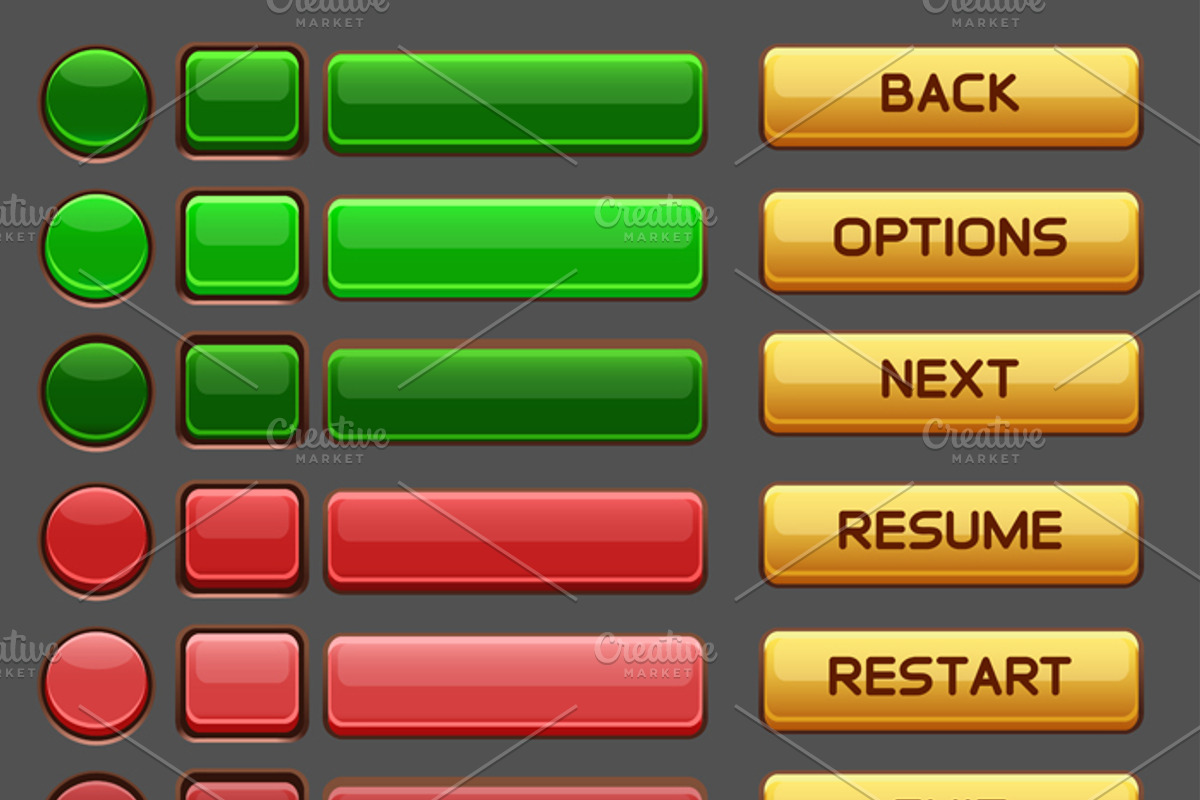 Universal Game GUI Pack, an Illustration by Saranai Store (Photo 11 of 14)