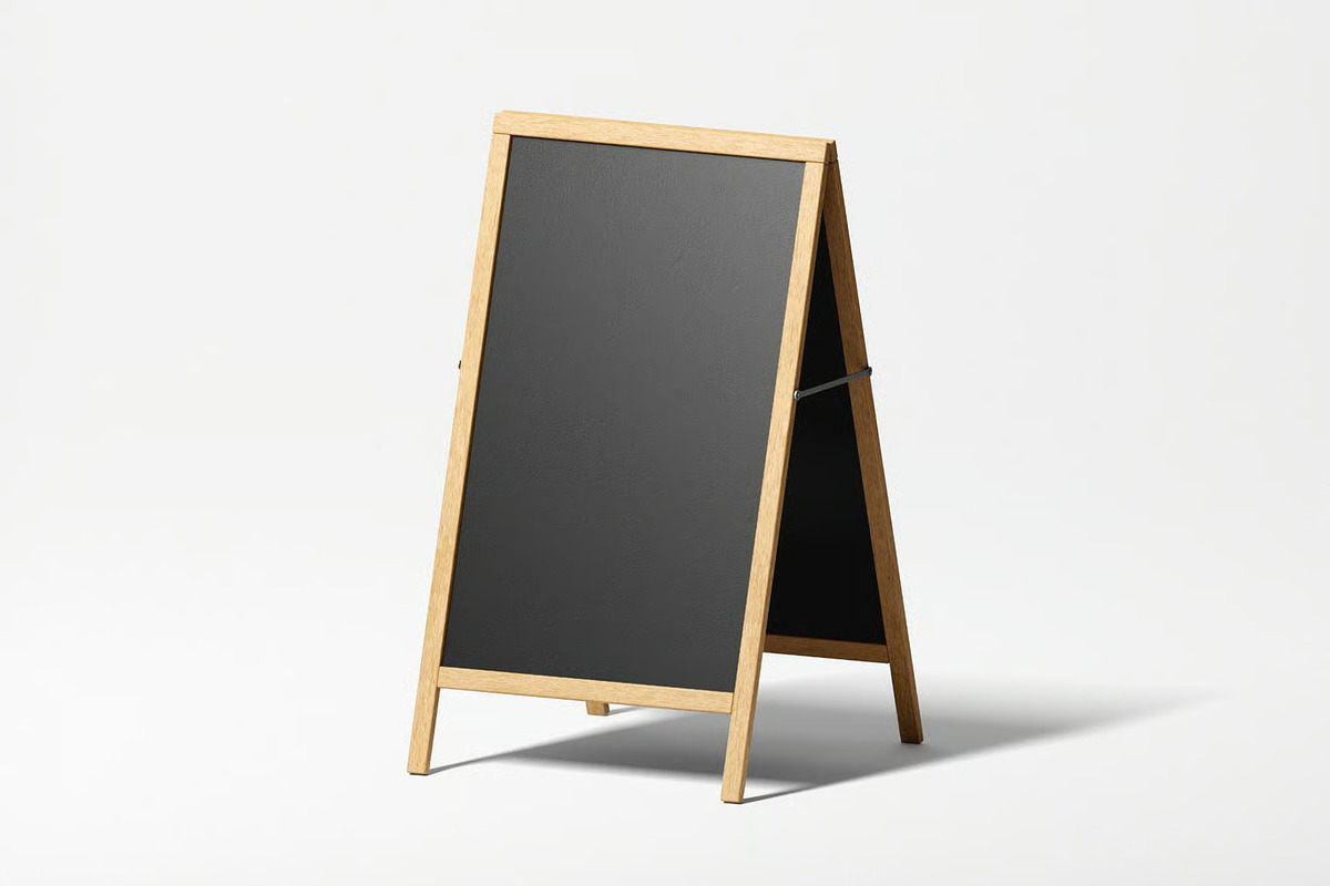 Sandwich A-board Mockup, an Advertising Mockup by zpackcreative (Photo 2 of 4)