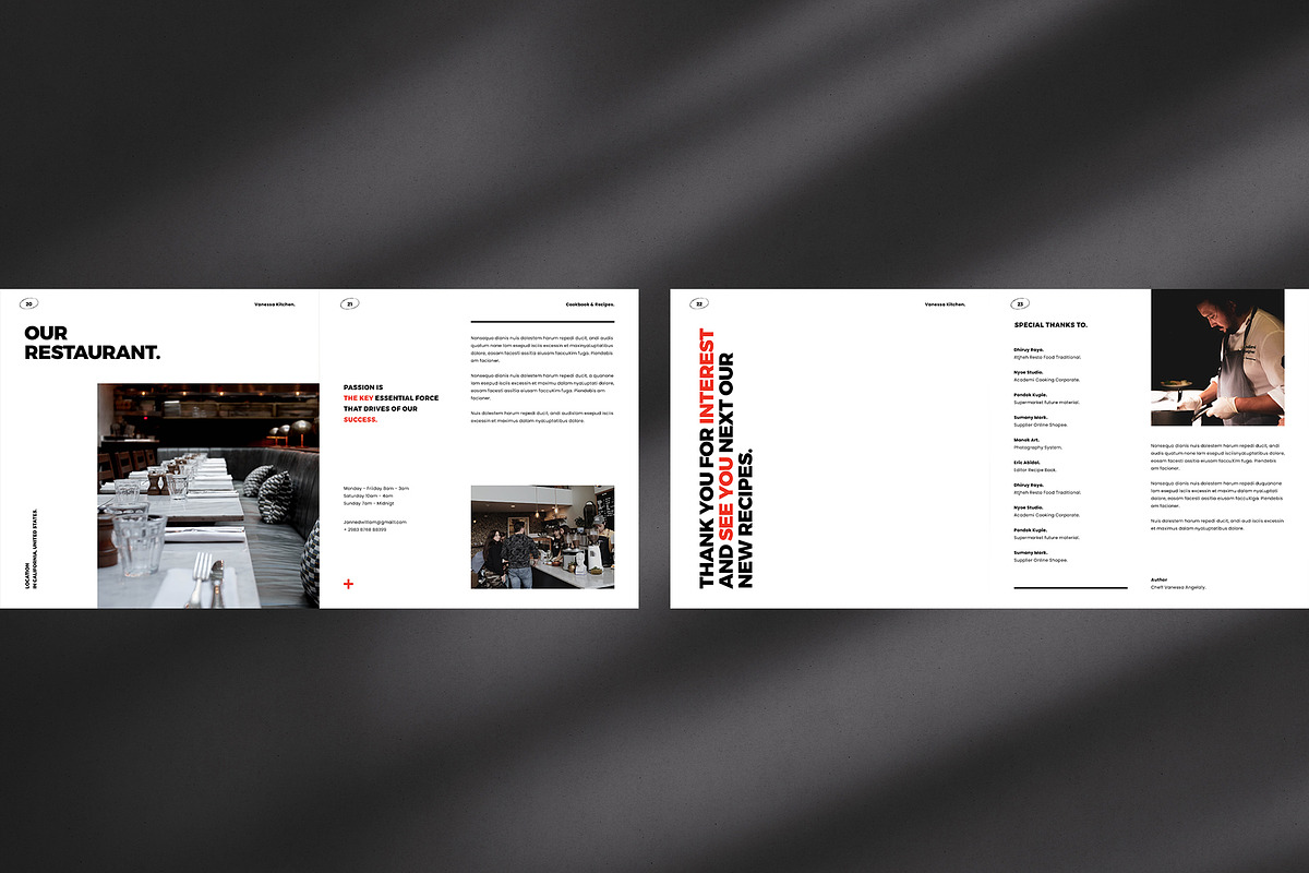 Square Cookbook/Recipe Book, a Brochure Template by Occy Design (Photo 6 of 6)