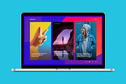 Creative website header, a Product Mockup by SPACECAKE (Thumbnail 1 of 2)