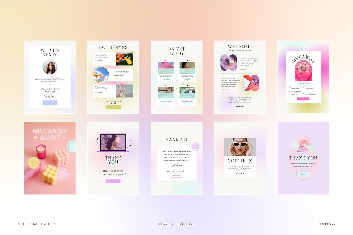 The Email Newsletter Canva Template, an Email Template by Cuoco (Photo 10 of 12)