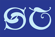 Gothic Initials Nine Font, a Script Font by GG Design (Thumbnail 11 of 14)