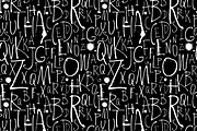 Brush Grungy Thin Font+pattern, a Pattern Graphic by VasilkovS (Thumbnail 3 of 5)