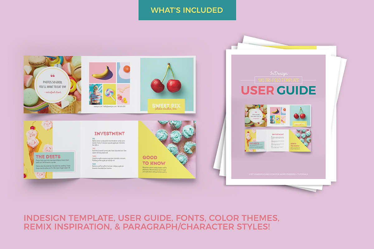 5x5 Trifold Template for InDesign, a Brochure Template by Khara Plicanic (Photo 2 of 5)