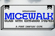 Micewalk Slab, a Slab Serif Font by Bramcreative (Thumbnail 1 of 8)