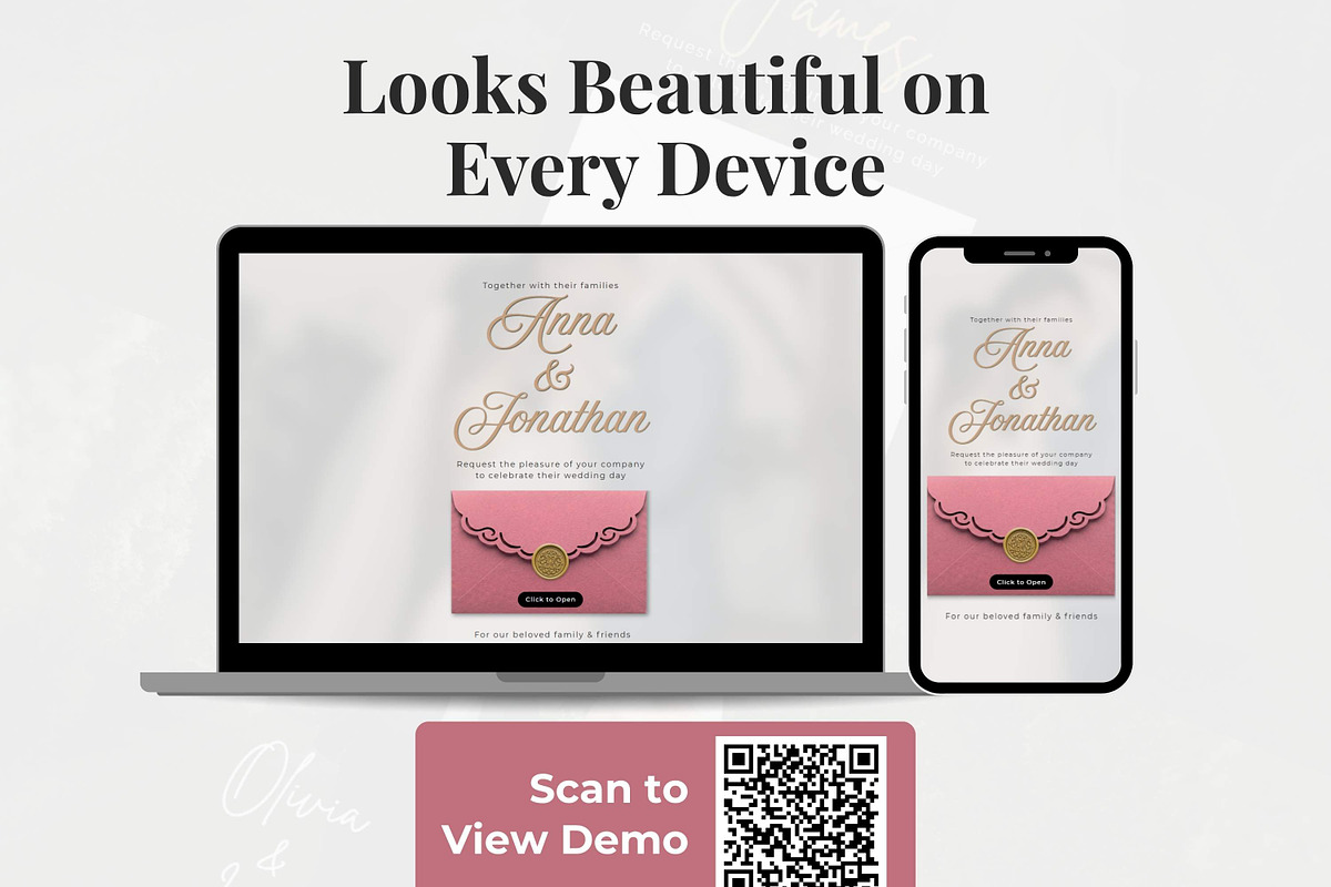 Blush Pink Wedding Website, a Landing Page Template by Everyday Perfection (Photo 4 of 10)