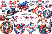 4th of July Goose Sublimation, an Illustration by CreationArt (Thumbnail 1 of 5)