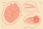 Korean Food Vector Illustrations, a Food Illustration by TheFoodAtlas (Thumbnail 8 of 22)