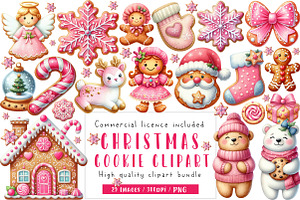 Christmas Cookie Clipart, an Illustration by CreationArt