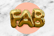 Gold Foil Balloon Alphabet, a Background Graphic by ink drop (Thumbnail 3 of 4)