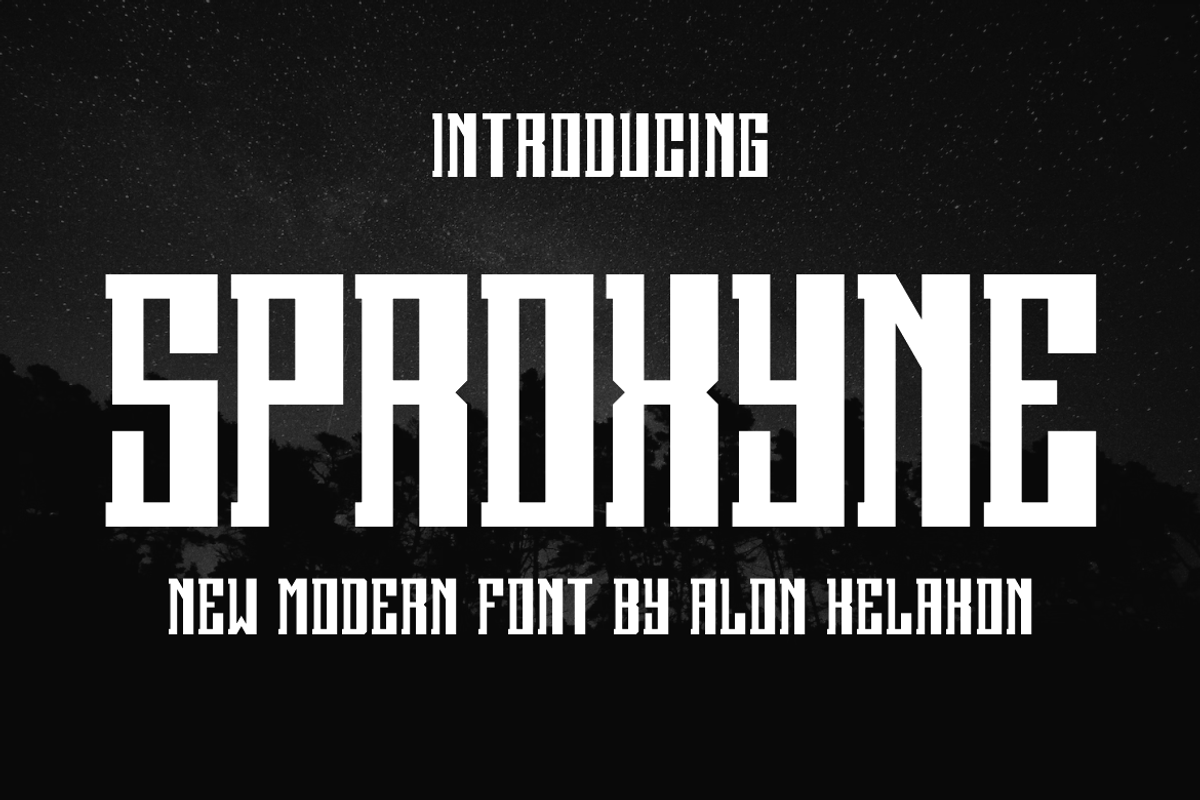 Sproxyne, a Serif Font by alon kelakon (Photo 1 of 5)