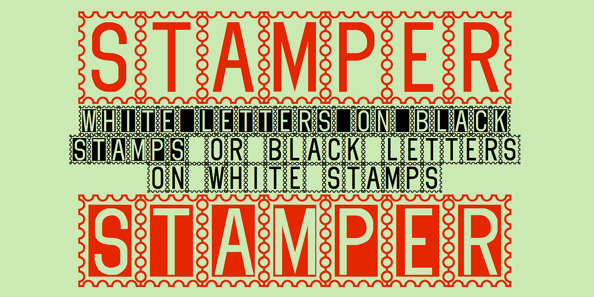 Stamper, a Font by Ingrimayne Type (Photo 3 of 5)