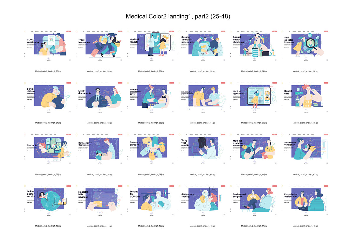 Medical, Part 2, colors 2&4, a Templates & Theme by Grivina's shop (Photo 5 of 19)