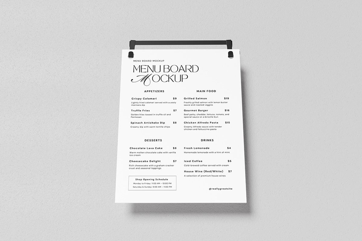 High Quality Menu Board Mockup, an Advertising Mockup by swsi-studio (Photo 4 of 5)