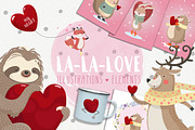 La-La-Love. Romantic collection, an Animal Illustration by Good Genie (Thumbnail 1 of 5)