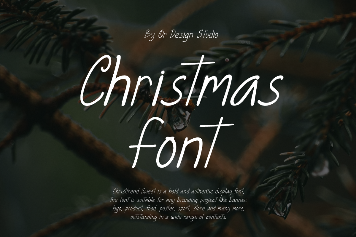 Christtrend Sweet Font, a Handwritten Font by QR Design Studio (Photo 2 of 6)