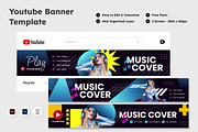 YouTube Banner Template V6, a Social Media Template by twinstd (Thumbnail 1 of 2)