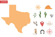 Cute Texas Map, an Illustration by Milota (Thumbnail 2 of 3)