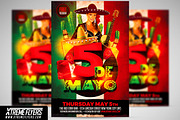 5 De Mayo Flyer Template, a Flyer Template by XtremeFlyers (Thumbnail 1 of 2)