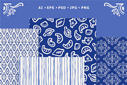 Mediterranean seamless patterns, a Pattern Graphic by Nadia Grapes (Thumbnail 5 of 7)