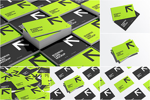 Landscape Business Card Mockup, an Advertising Mockup by Rizky Audymas