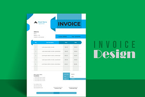 Simple Invoice Design Bundle, a Stationery Template by hkmonir
