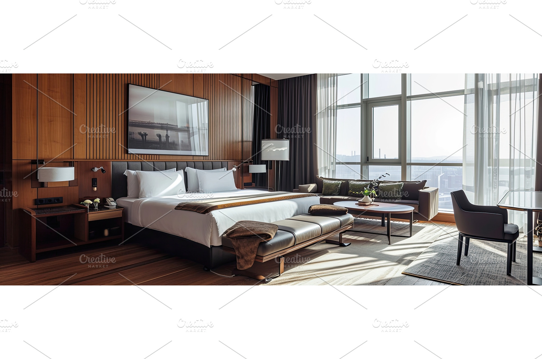 modern interior design of bedroom, an Architecture Photo by Neirfy