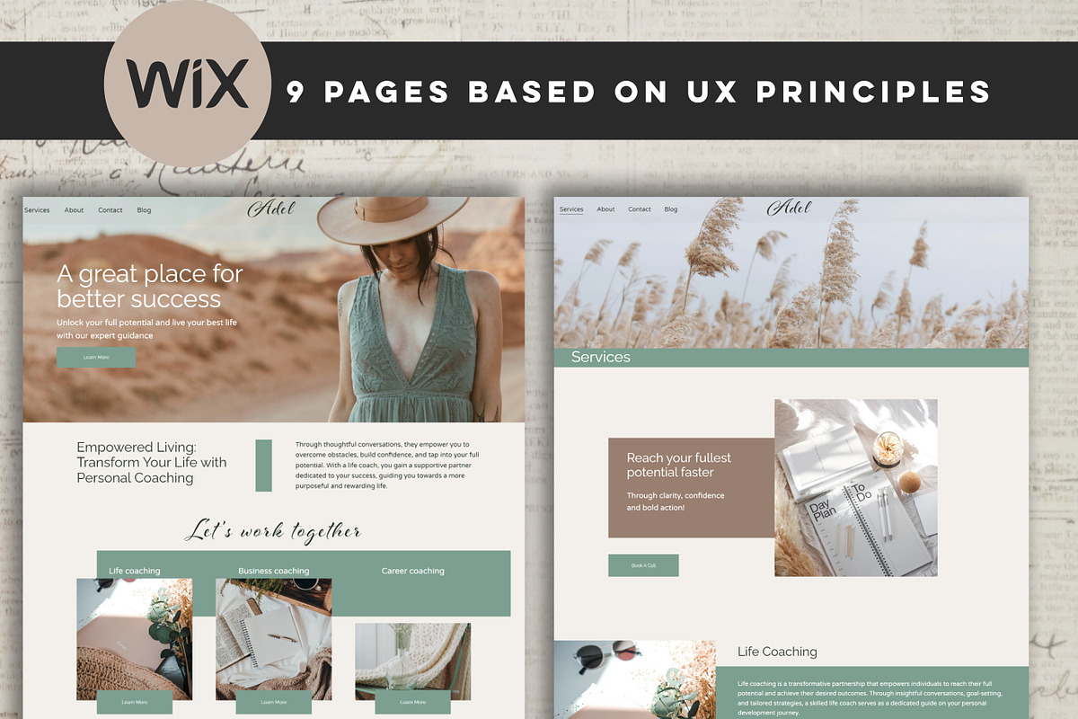 Premium Wix Template for Coaching, a Wix Template by Design House (Photo 5 of 10)