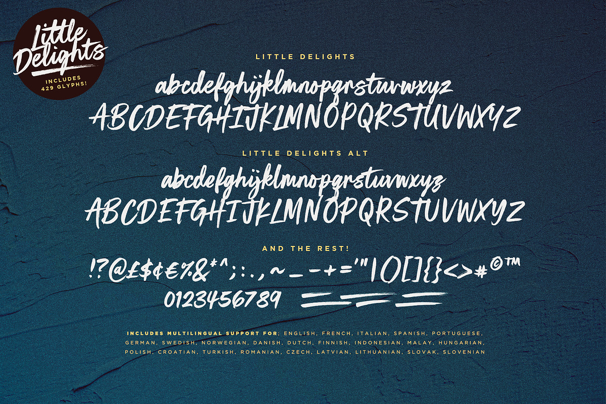 Little Delights Brush Font, a Script Font by Sam Parrett (Photo 10 of 10)