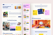 Early Education Website UI Figma, an UI Kit Template by peterdraw (Thumbnail 3 of 7)