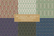 Art Deco & Art Nouveau Patterns, a Pattern Graphic by Shrishti Vajpai (Thumbnail 1 of 16)