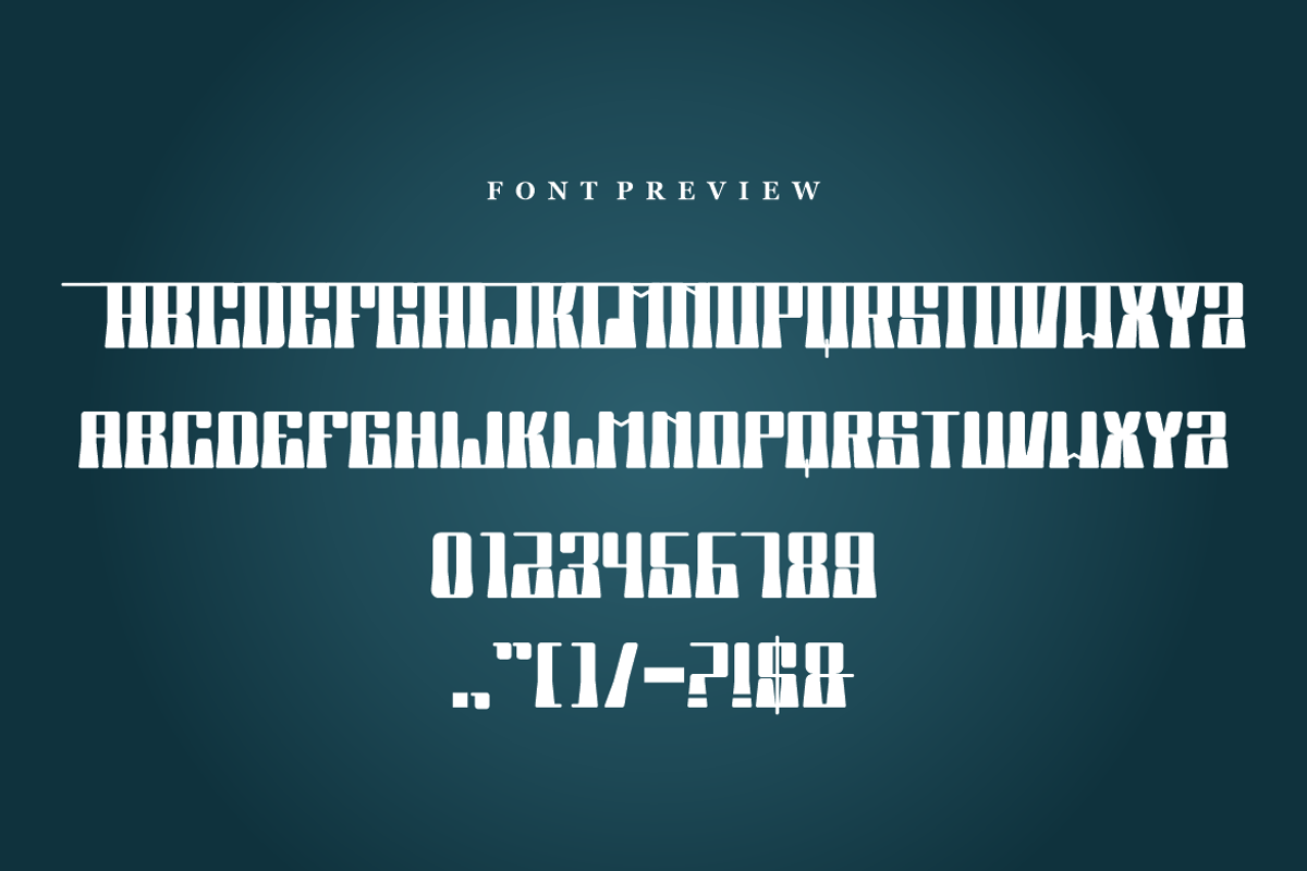 Dead Sentral - Font, a Sans Serif Font by artchiles_design (Photo 4 of 5)