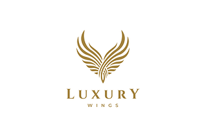 Luxury Golden Wings Logo Template, a Branding & Logo Template by yopie