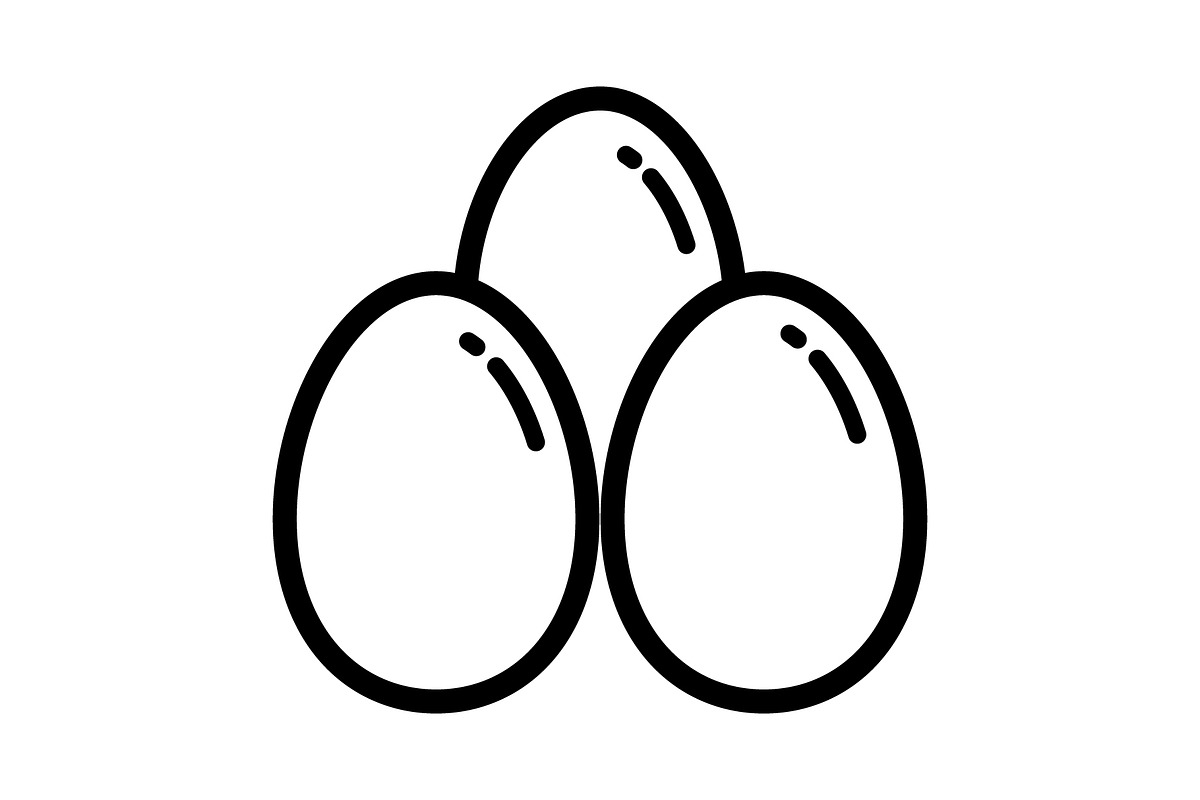Egg icon, an Outline Icon by Sumberpangan (Photo 4 of 5)