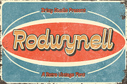 Rodwynell, a Font by Drizy (Thumbnail 1 of 10)