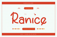 Ranice Casual Handwritten Font