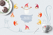 The Snowmen- winter watercolors, an Illustration by Watercolor Nomads (Thumbnail 5 of 6)