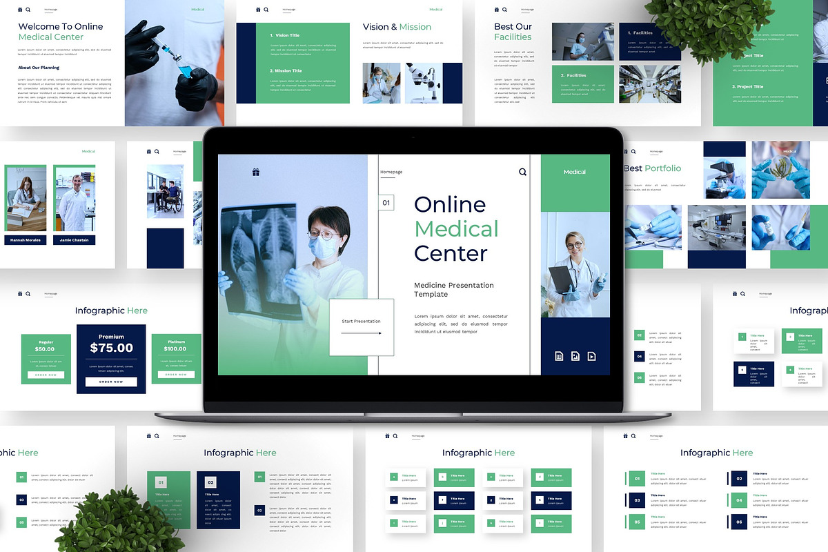 Online Medical Center - Medical PPT, a Presentation Template by Deepslide Studio (Photo 5 of 6)