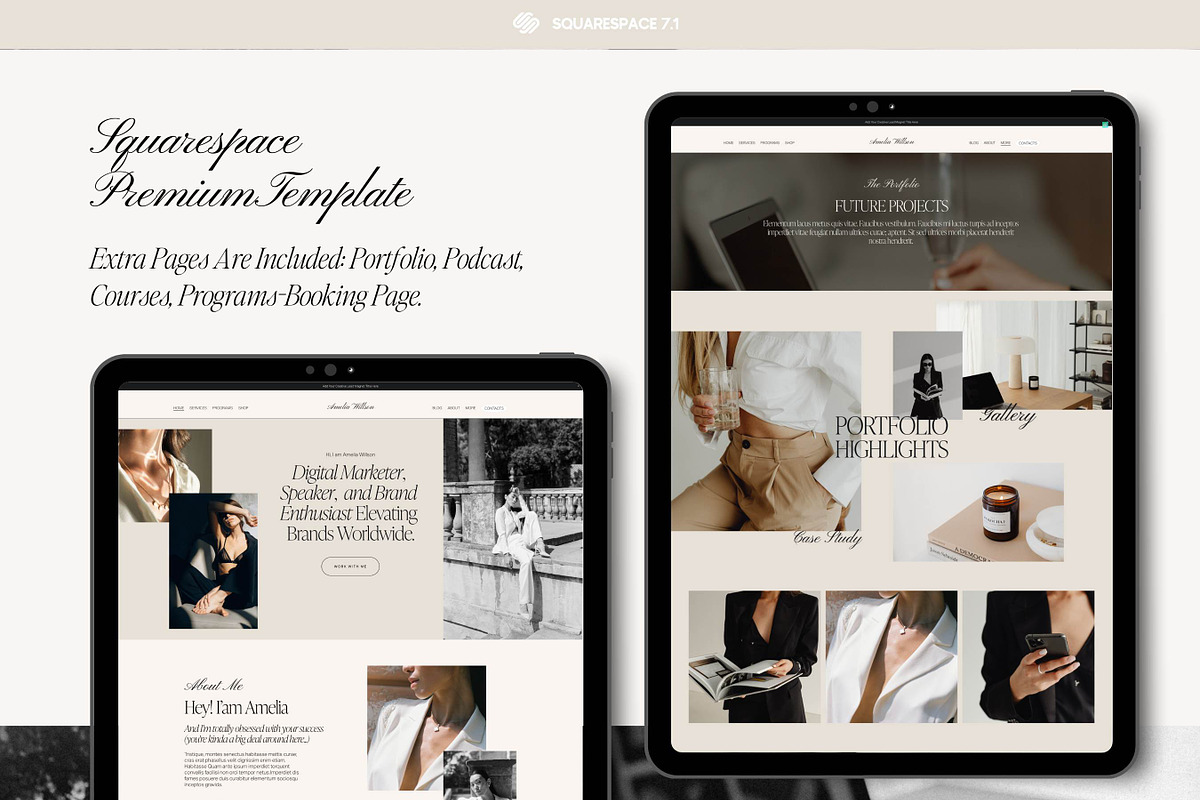 Squarespace Website Template, a Squarespace Template by Presentibox (Photo 8 of 11)