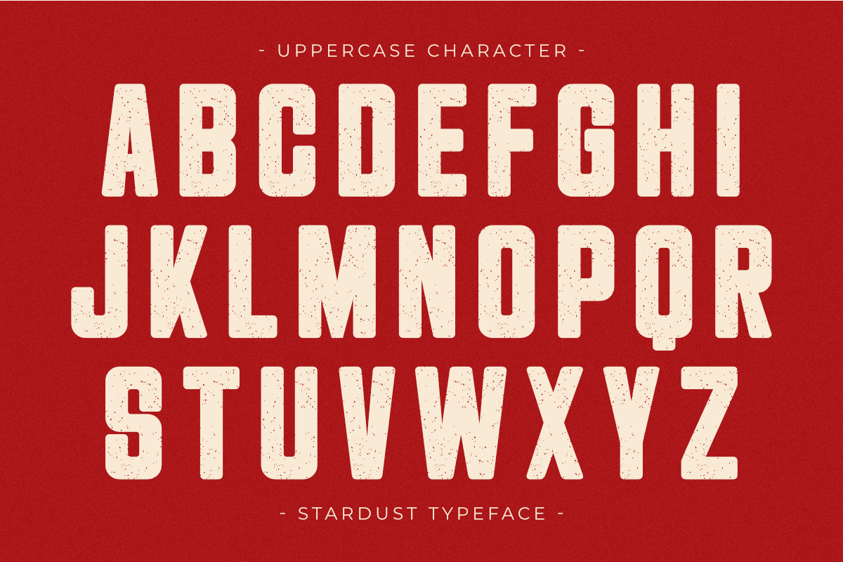 Stardust - Condensed Texture Font, a Sans Serif Font by Pian45 Studio (Photo 5 of 8)