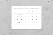 Minimalist Calendar 2024 (InDesign), an Object Graphic by Kessens (Thumbnail 19 of 28)