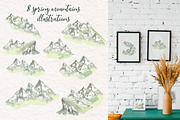 Mountains Woodland Animal Watercolor, an Animal Illustration by Catch the Dream Art (Thumbnail 5 of 9)
