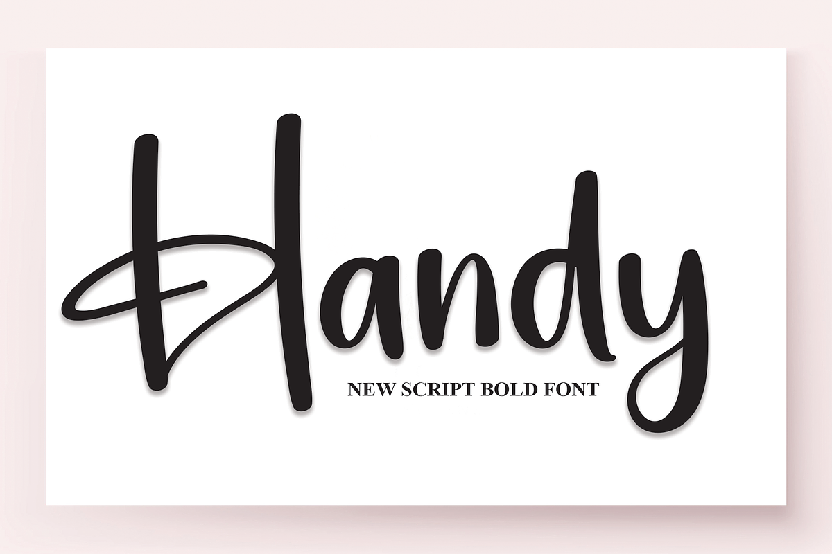 Handy | Script Font, a Script Font by Scratchones (Photo 1 of 8)