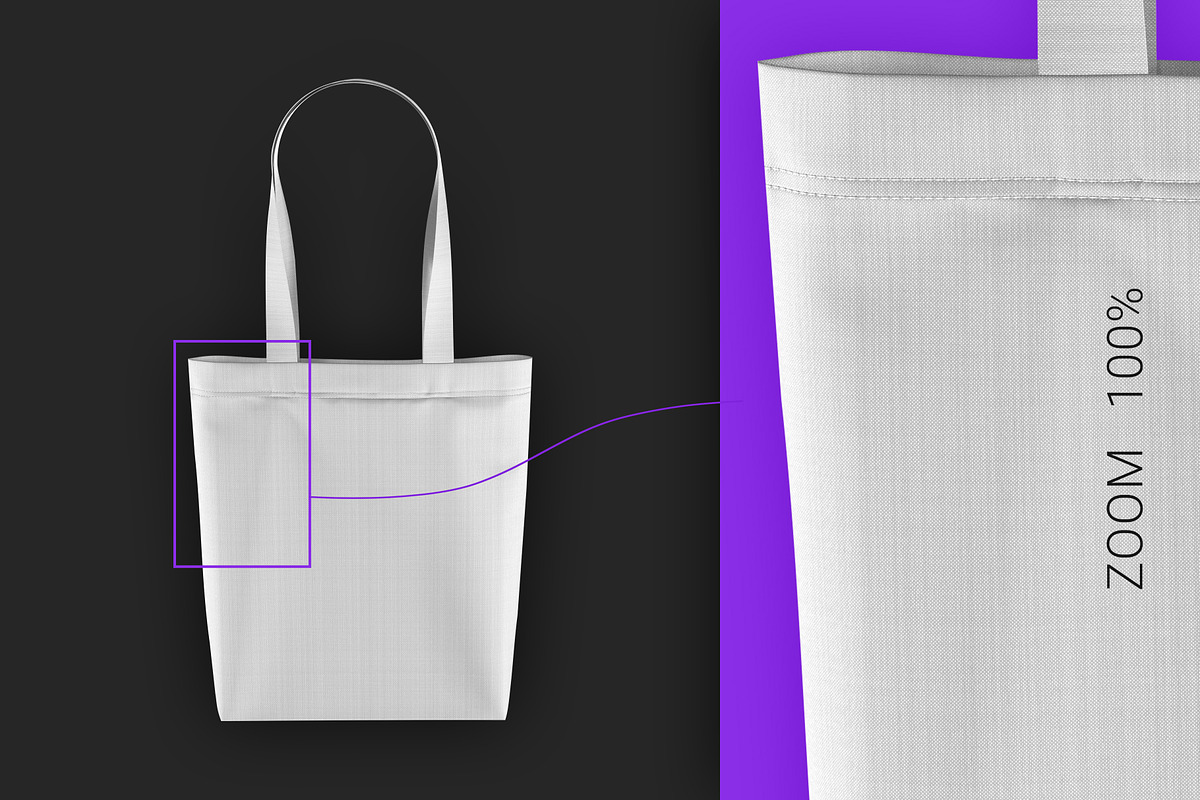 Canvas Tote Bag Mockup, a Packaging Mockup by le-genda (Photo 5 of 5)